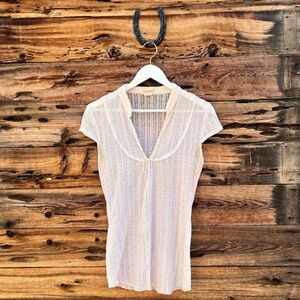 SUGAR TART | Vintage Y2K Lace Stretch Top L